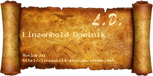 Linzenbold Dominik névjegykártya